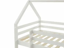 Vente-unique Cama alta cabaña 90 x 190 cm de madera de pino - TARZIA