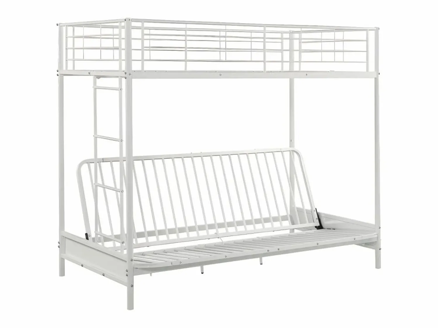 Vente-unique Cama alta de metal de 90 x 190 cm con banco convertible MODULO V