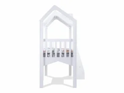 New Cama alta madera 223.8x209.4x110.3cm Blanco