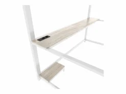 Online Cama alta 90x200cm con LED y enchufes - escritorio + escalera - Cama Alta