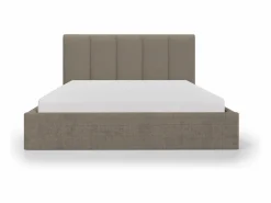 Hot Vente-unique Cama arcón king size 200 x 200 cm de tela color - KILACLO Topo