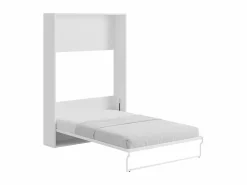 Online Cama armario batiente vertical 140 x 200 cm con colchón - MALINA II Cama Abatible