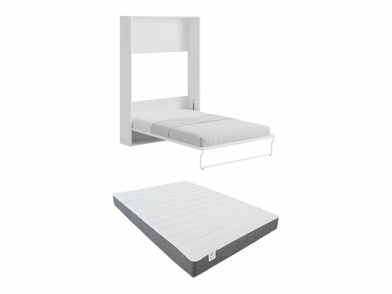 Online Cama armario batiente vertical 140 x 200 cm con colchón - MALINA II Cama Abatible