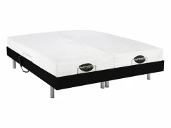 Best NATUREA Cama articulada eléctrica LYSIS III Motor OKIN 2x80x200cm Negro