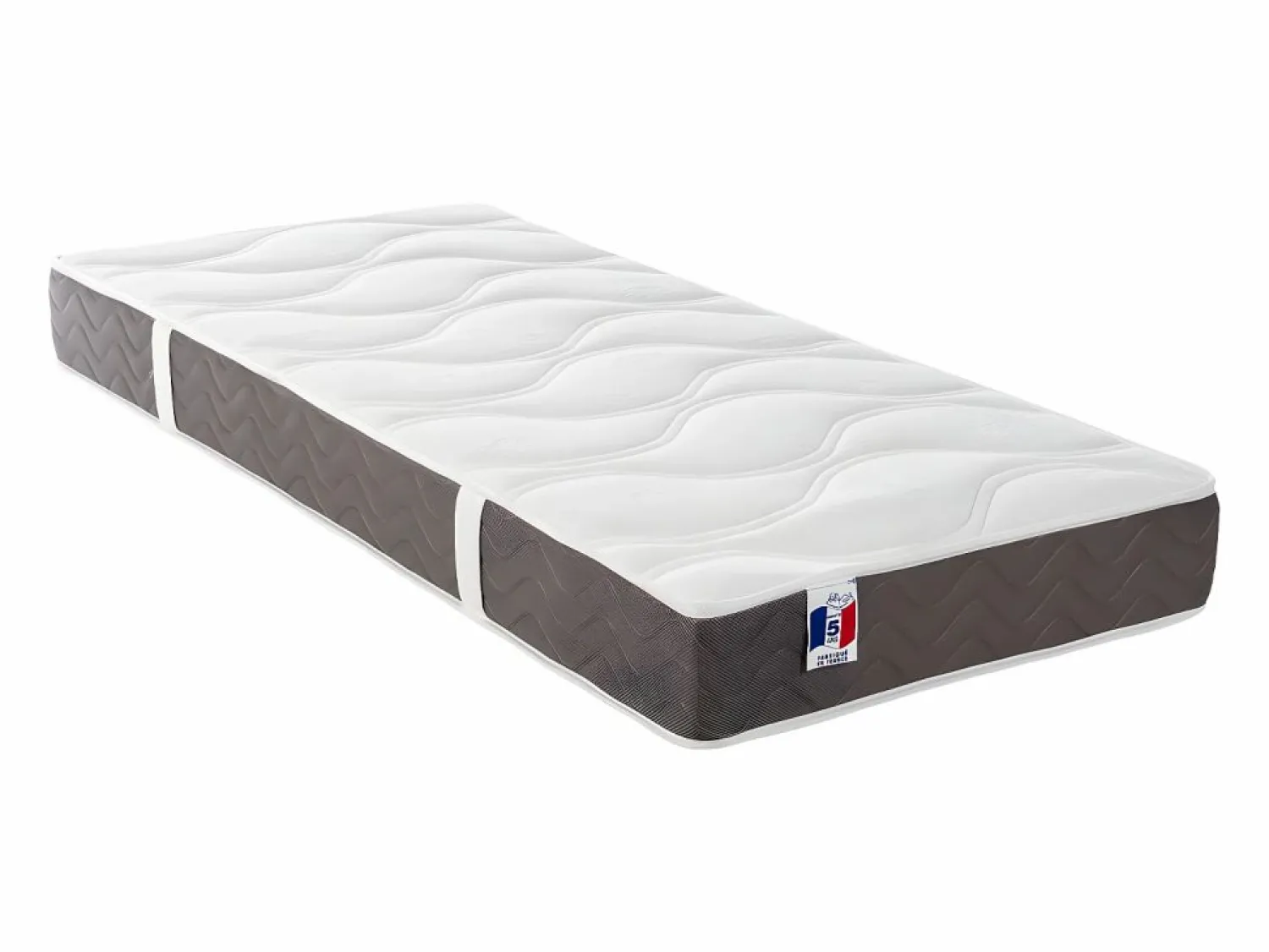 Ysmée Cama articulada eléctrica somier colchón memoria de forma 2 x 90 x 200 cm beige EREGA
