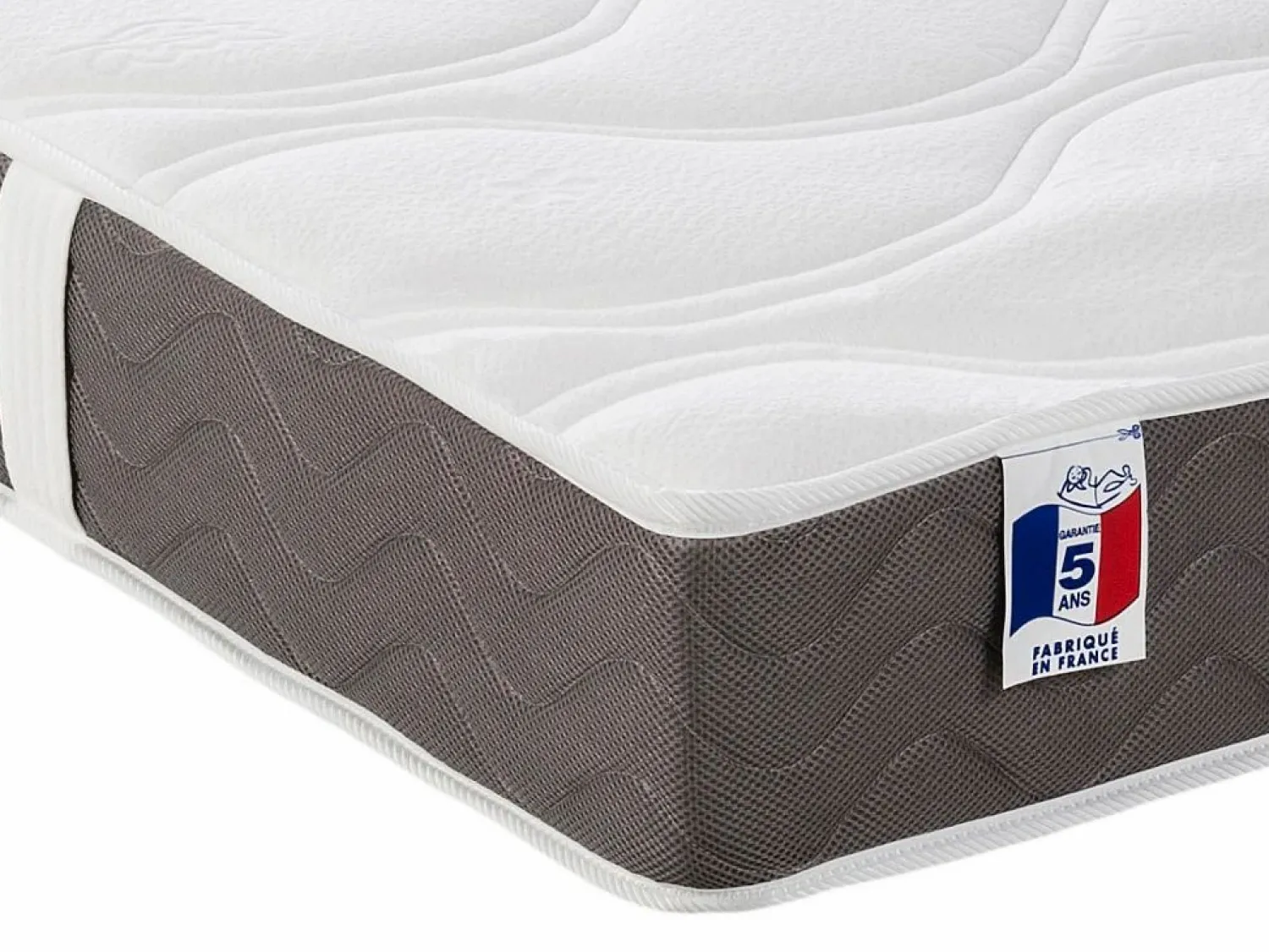 Ysmée Cama articulada eléctrica somier colchón memoria de forma 2 x 90 x 200 cm beige EREGA