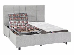 Ysmée Cama articulada eléctrica somier colchón látex 3 zonas 2 x 70 x 190 cm tela JOFAR