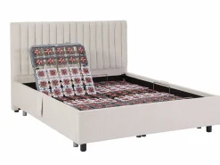 New Ysmée Cama articulada eléctrica somier colchón de muelles 5 zonas 2 x 70 x 190 cm ANTALISA Beige