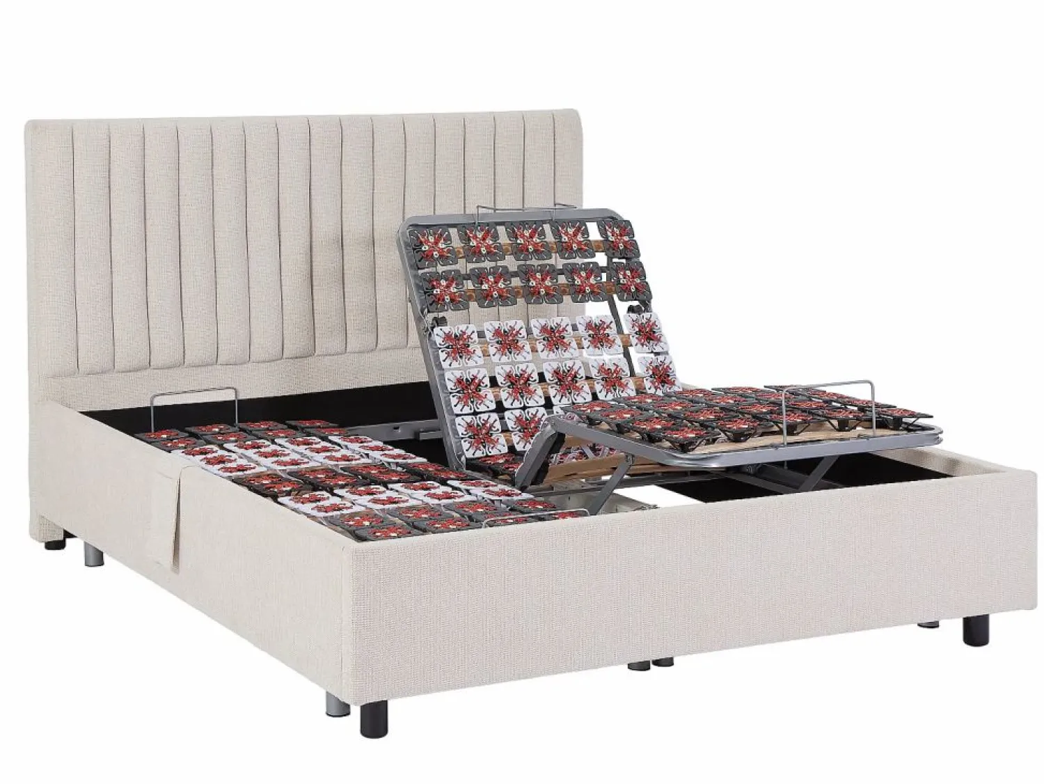 Ysmée Cama articulada eléctrica somier colchón memoria de forma 2 x 80 x 200 cm SASORA