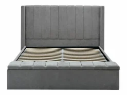 New Cama baúl 140 x 190 cm con banco de tela en color - DOUINO Cama Con Canapé