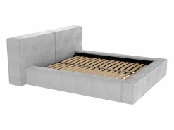 Vente-unique Cama baúl 200 x 200 cm terciopelo acanalado + colchón - TIMANO de Pascal Morabito