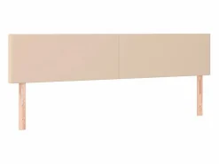 Hot Cama box spring colchón LED cuero sintético capuchino 160x200cm Somier Tapizado|Somier - 160X200Cm