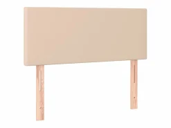 Hot Clicnbuy Cama box spring colchón LED cuero sintético capuchino 120x190cm