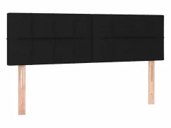 Best Cama box spring colchón y luces LED tela negro 140x190 cm Somier Tapizado|Somier - 140X190Cm