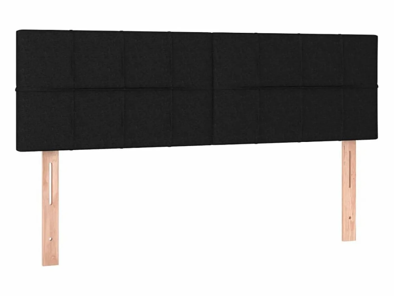 Best Cama box spring colchón y luces LED tela negro 140x190 cm Somier Tapizado|Somier - 140X190Cm