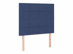 Best Cama box spring colchón y luces LED tela azul 90x190 cm Somier Tapizado|Somier - 90X190Cm