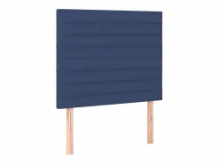 Online Cama box spring colchón y luces LED tela azul 90x190 cm Somier - 90X190Cm