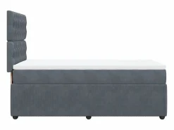 Best Cama box spring con colchón terciopelo oscuro 90x190 cm Somier - 90X190Cm