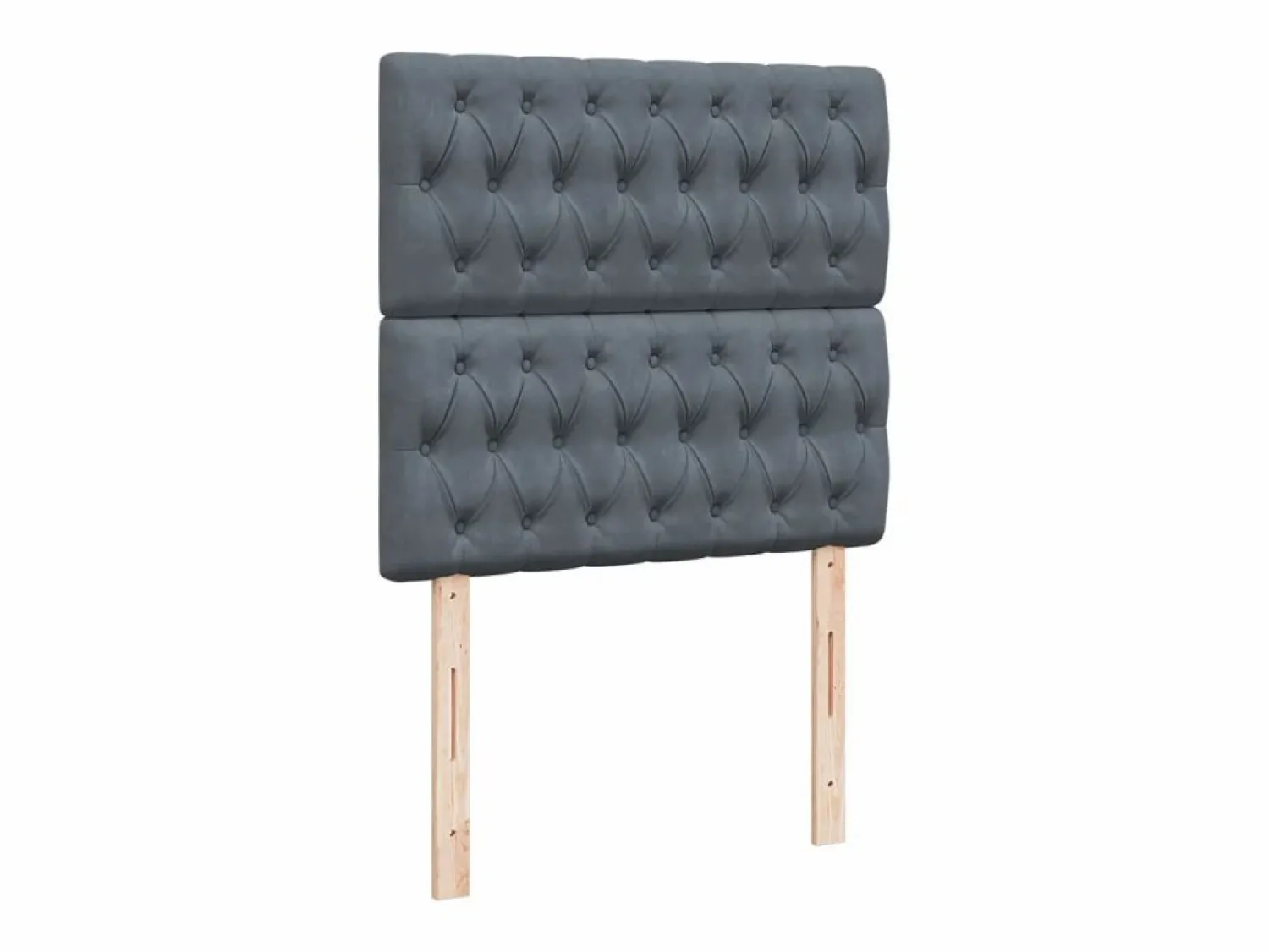 Best Cama box spring con colchón terciopelo oscuro 90x190 cm Somier - 90X190Cm
