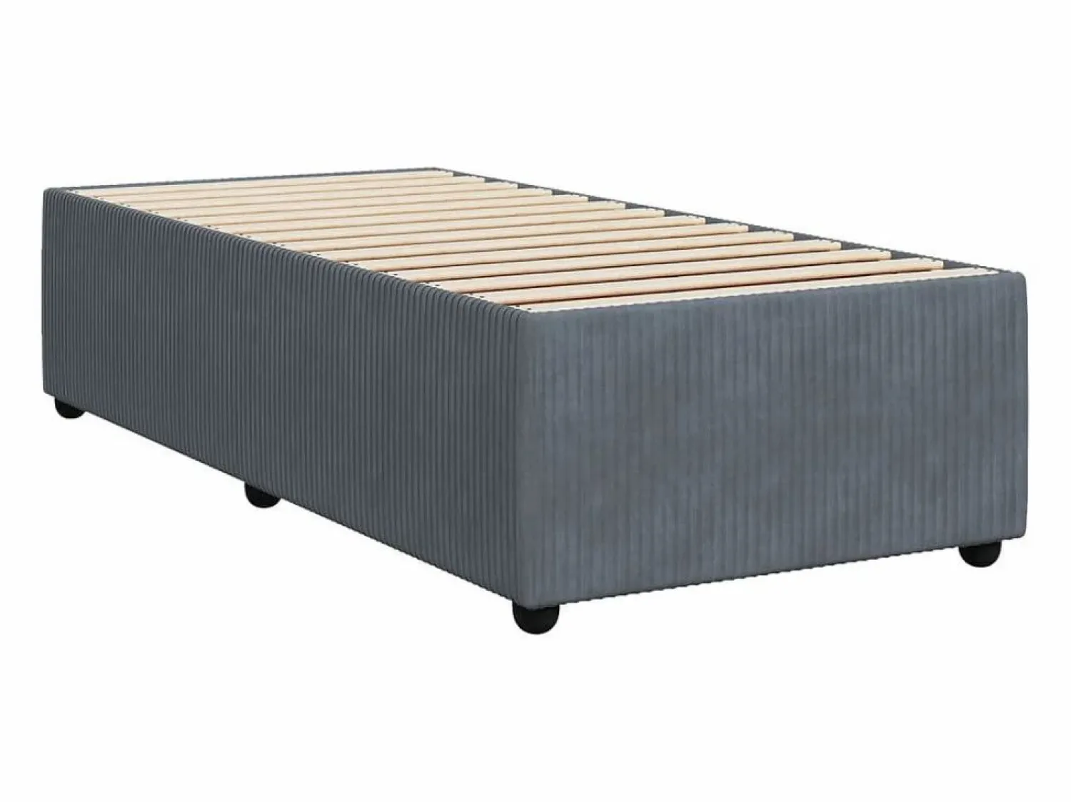 Best Cama box spring con colchón terciopelo oscuro 90x190 cm Somier - 90X190Cm