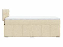 Clicnbuy Cama box spring con colchón tela color 90x190 cm