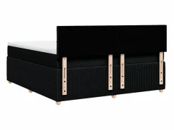 Clicnbuy Cama box spring con colchón tela 180x200 cm