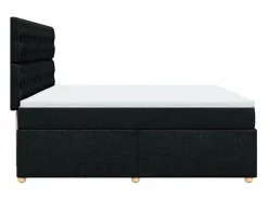 Clicnbuy Cama box spring con colchón tela 200x200 cm