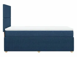 Outlet Clicnbuy Cama box spring con colchón tela 80x200 cm Azul