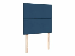 Outlet Clicnbuy Cama box spring con colchón tela 80x200 cm Azul