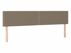 Hot Clicnbuy Cama box spring con colchón tela gris taupe 120x190 cm