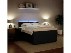 Clearance Cama box spring con colchón terciopelo 140x190 cm Base De Cama De Láminas|Somier - 140X190Cm