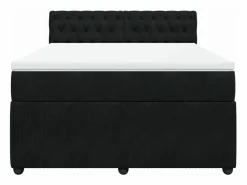 Clearance Cama box spring con colchón terciopelo 140x190 cm Base De Cama De Láminas|Somier - 140X190Cm
