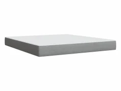 Discount Clicnbuy Cama box spring con colchón tela claro 180x200 cm Gris