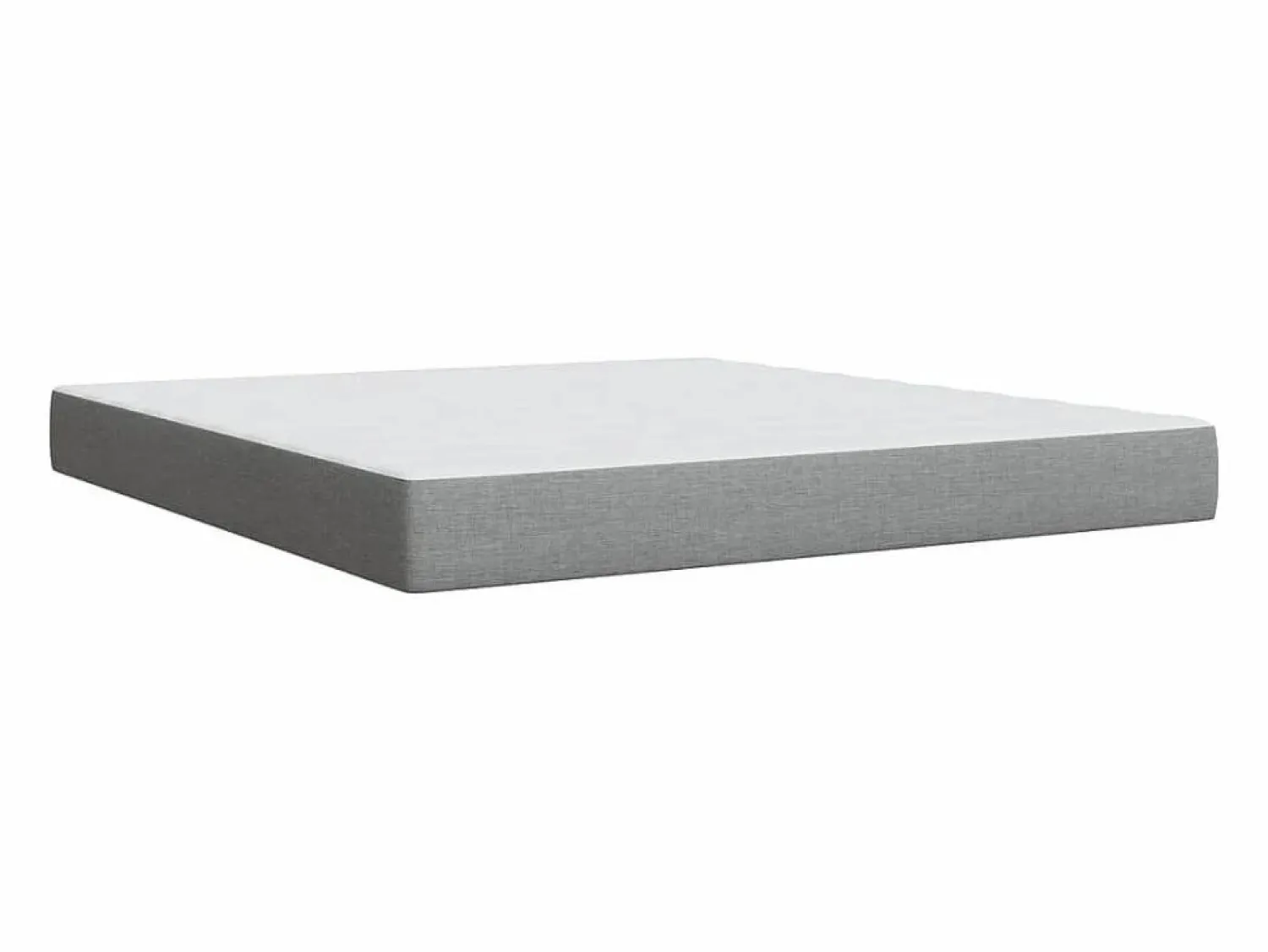 Discount Clicnbuy Cama box spring con colchón tela claro 180x200 cm Gris
