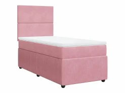 Cama box spring con colchón terciopelo 80x200 cm Base De Cama De Láminas