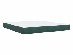 Hot Cama box spring con colchón terciopelo oscuro 180x200 cm Somier - 180X200Cm