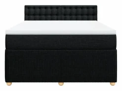 Clearance Cama box spring con colchón tela 160x200 cm Somier - 160X200Cm