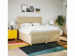 Sale Cama box spring con colchón tela color 180x200 cm Base De Cama De Láminas