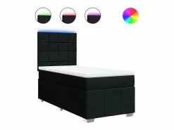 Sale Cama box spring con colchón tela 90x190 cm Somier - 90X190Cm