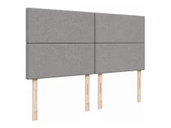 Best Clicnbuy Cama box spring con colchón tela claro 180x200 cm Gris