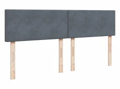 Sale Cama box spring con colchón terciopelo oscuro 180x200 cm Somier - 180X200Cm