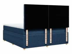 Clicnbuy Cama box spring con colchón tela 180x200 cm