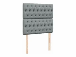 Online Clicnbuy Cama box spring con colchón tela claro 80x200 cm Gris