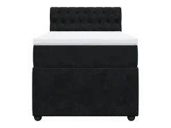 Hot Cama box spring con colchón cuero sintético 90x190 cm Somier - 90X190Cm