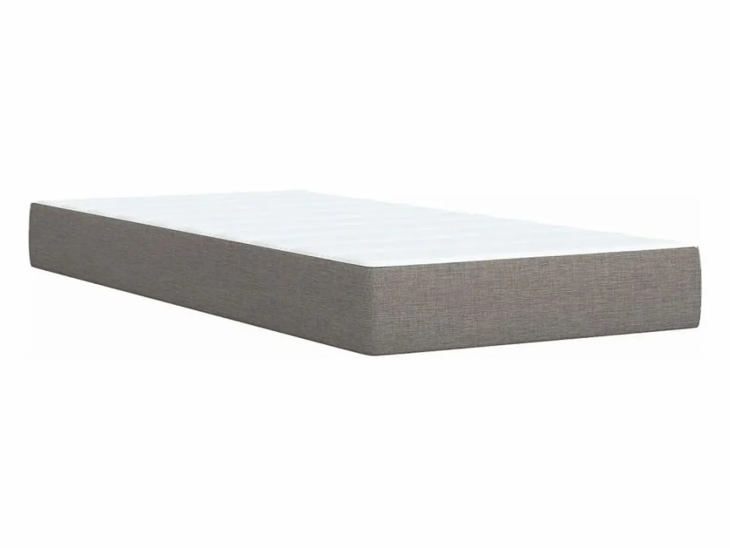 Hot Cama box spring con colchón tela gris taupe 90x190 cm Base De Cama De Láminas|Somier - 90X190Cm