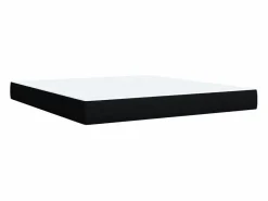 Best Clicnbuy Cama box spring con colchón tela 180x200 cm Negro