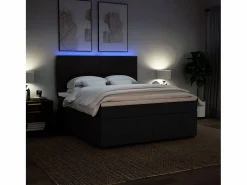Cama box spring con colchón tela 180x200 cm Somier - 180X200Cm