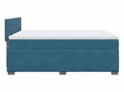 Clicnbuy Cama box spring con colchón terciopelo 160x200 cm