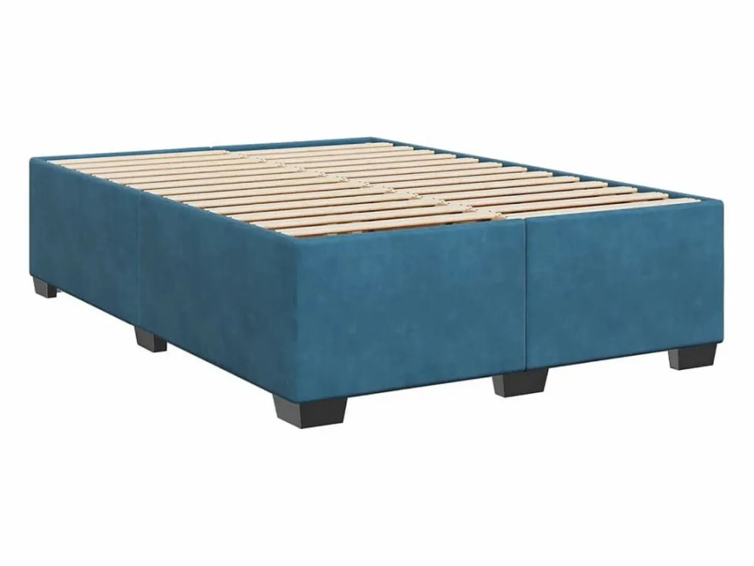 Clicnbuy Cama box spring con colchón terciopelo 160x200 cm