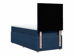 Clicnbuy Cama box spring con colchón tela 90x190 cm
